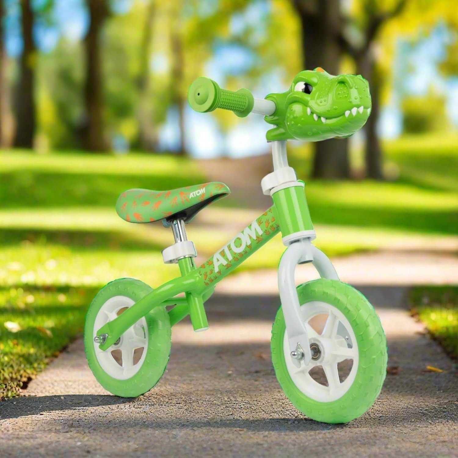 8" Kids Balance Bike Adjustable Seat Toddler Training Bicycle Green