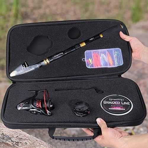 Telescopic Fishing Rod Reel Combo Travel Kit Saltwater Freshwater