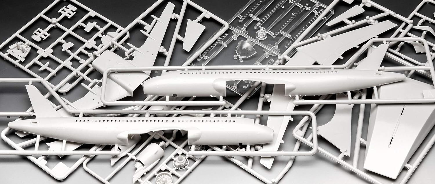 Airbus A320neo Model Kit 1:144 Scale Unpainted Plastic Advanced Assembly Set