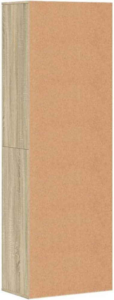 Modern Oak Storage Cabinet 60x35x180cm – 2-Door Tall Cupboard Unit