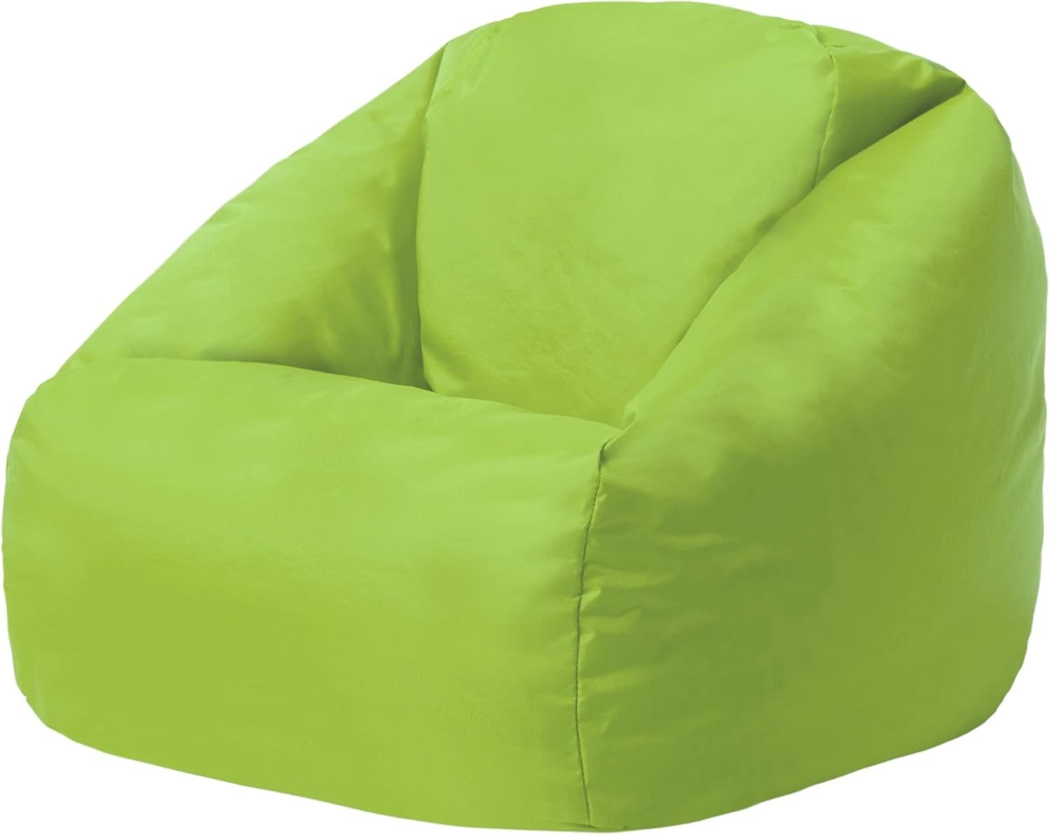 Kids Waterproof Bean Bag Chair Indoor Outdoor Seat w/Back – Lime Green