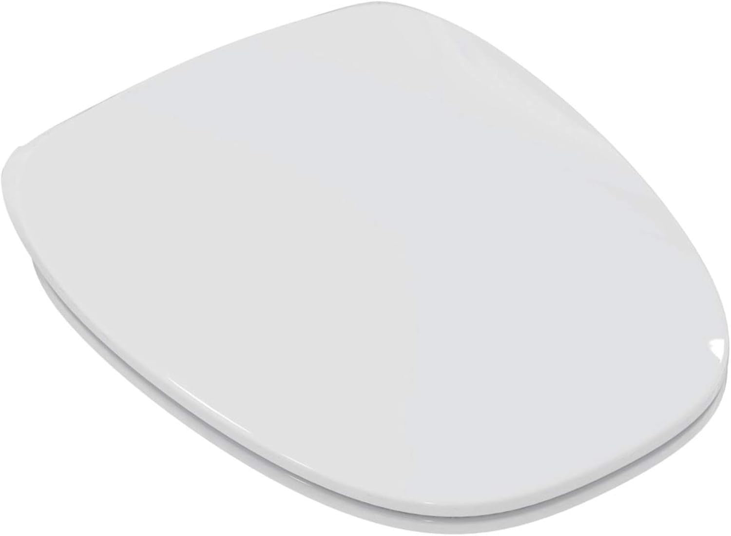 White Toilet Seat with Soft-Close, Duroplast, Chrome-Plated Hinges – Removable