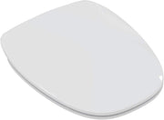White Toilet Seat with Soft-Close, Duroplast, Chrome-Plated Hinges – Removable