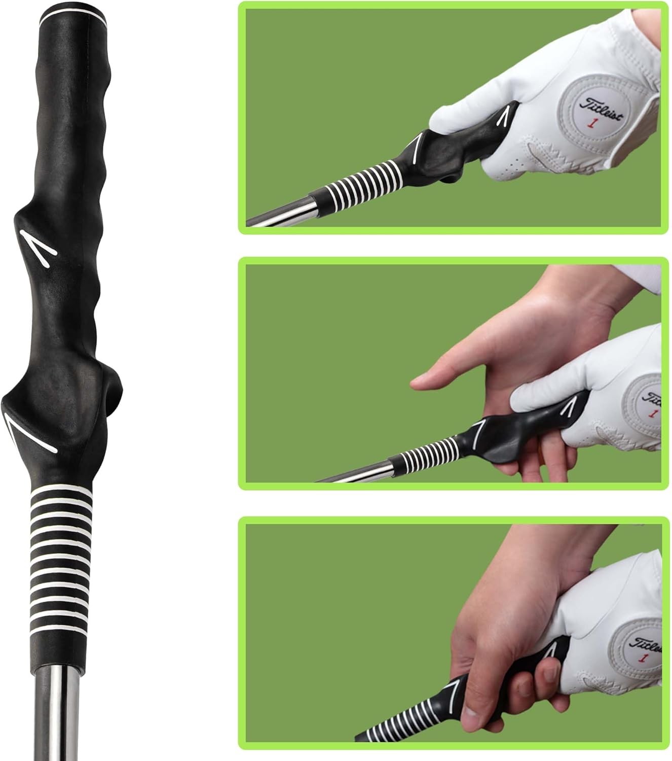 Retractable Golf Swing Trainer Tempo Grip Warm Up Aid Right Hand
