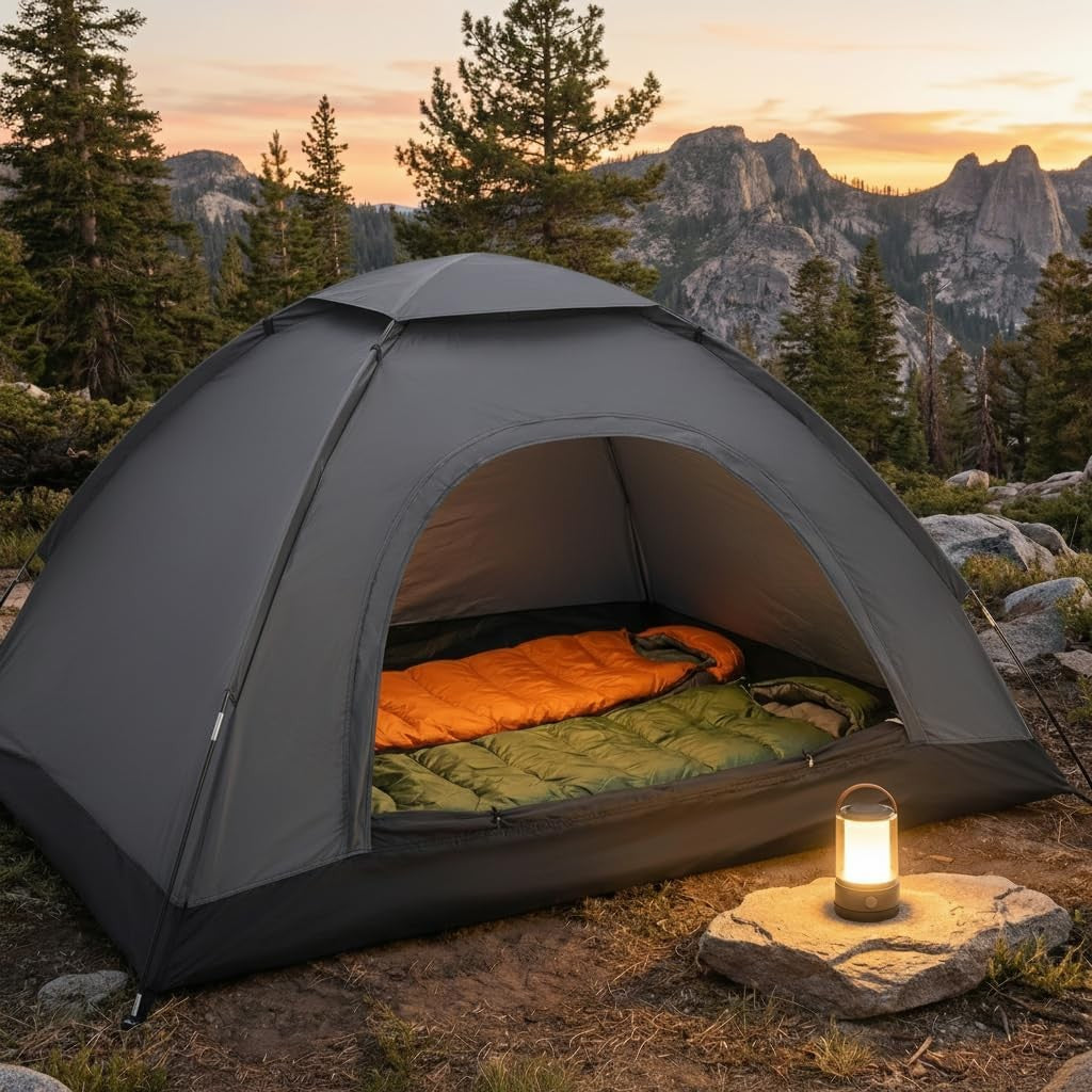 2 Man Pop Up Camping Tent Waterproof Lightweight Instant Setup
