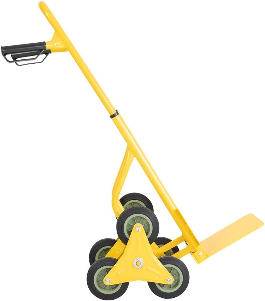 200kg Stair Climbing Hand Truck Tri Wheel Heavy Duty Steel Trolley