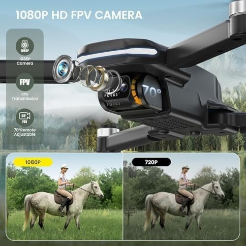 Holy Stone Foldable HS280D Drone with 1080P HD Camera & Brushless Motor
