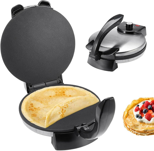 Electric Roti Maker 1800W Chapati Press Non-Stick Tortilla Pancake Machine