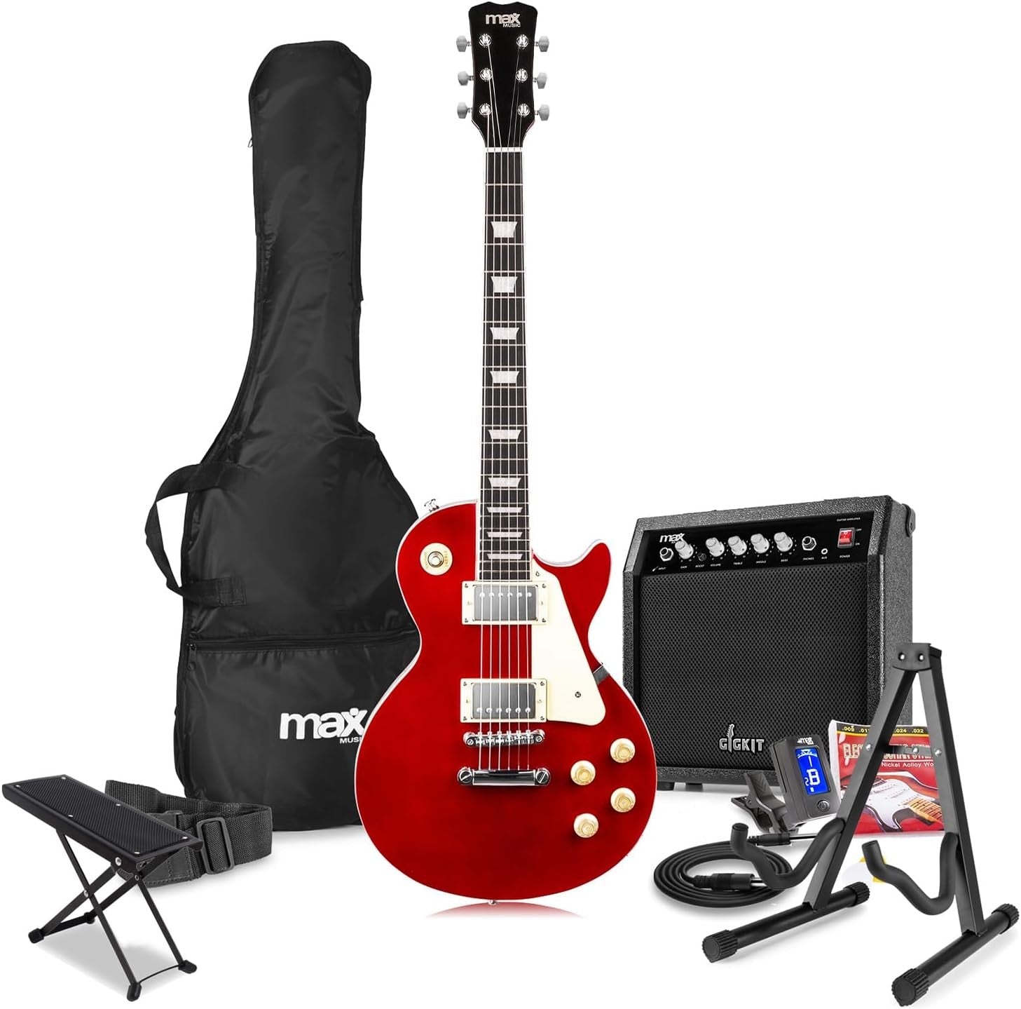 Full Size SC Electric Guitar Starter Pack w/ Amp & Accessories