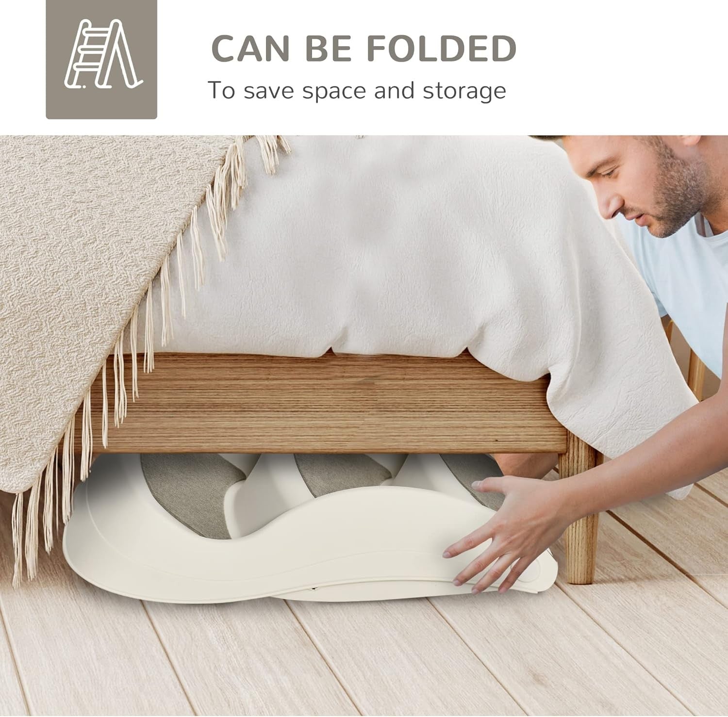 Foldable Dog Steps 3 Tier Pet Stairs Non Slip  Bed Sofa 49x38x38cm