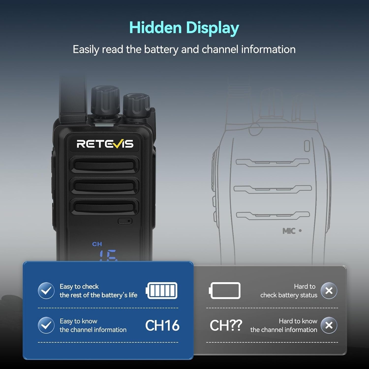 Professional Walkie Talkies 10 Pack PMR446 VOX USB-C w/ 10 Way Charger