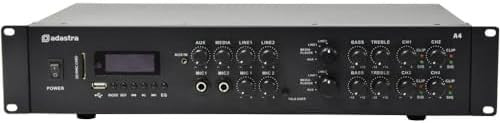 Dual Zone Stereo Amplifier 4x200W Bluetooth USB SD FM Media Player