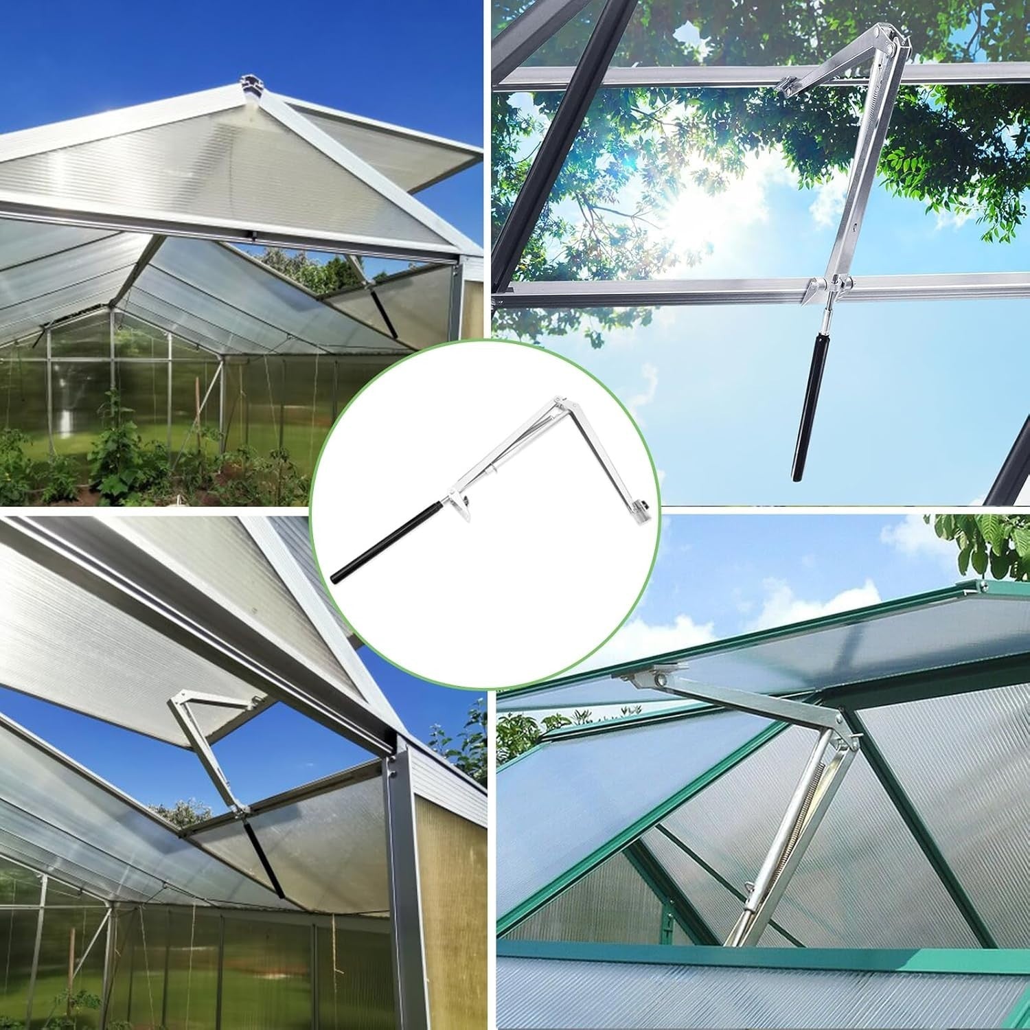 Solar Greenhouse Roof Vent Opener Automatic Temperature Control Arm