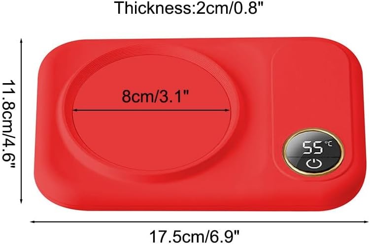 Coffee Mug Warmer 10W USB Heating Mat 3 Temp Auto Off
