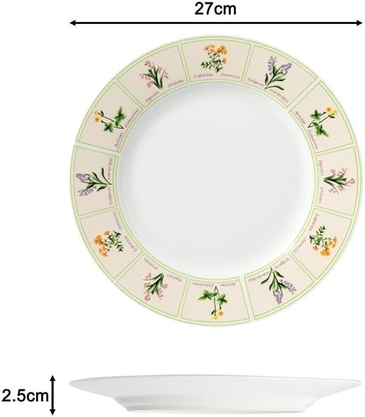 24pc Floral Porcelain Dinner Set Plates Bowls Mugs Service for 6