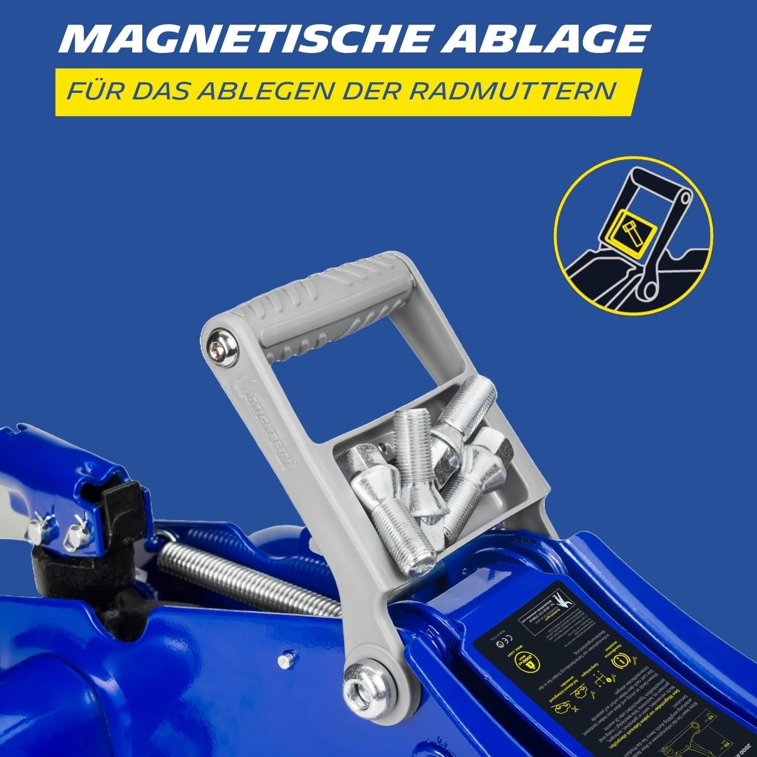 2 Ton Hydraulic Trolley Jack 105–350mm Low-Entry Floor Jack Car Lift Blue