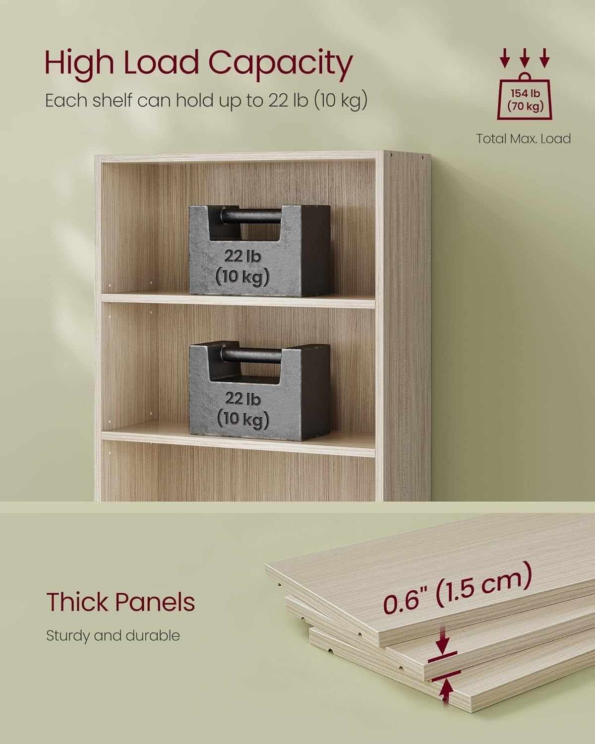 Wide 6-Tier Tall Bookcase with Drawer, Space-Saving Storage Shelving Unit