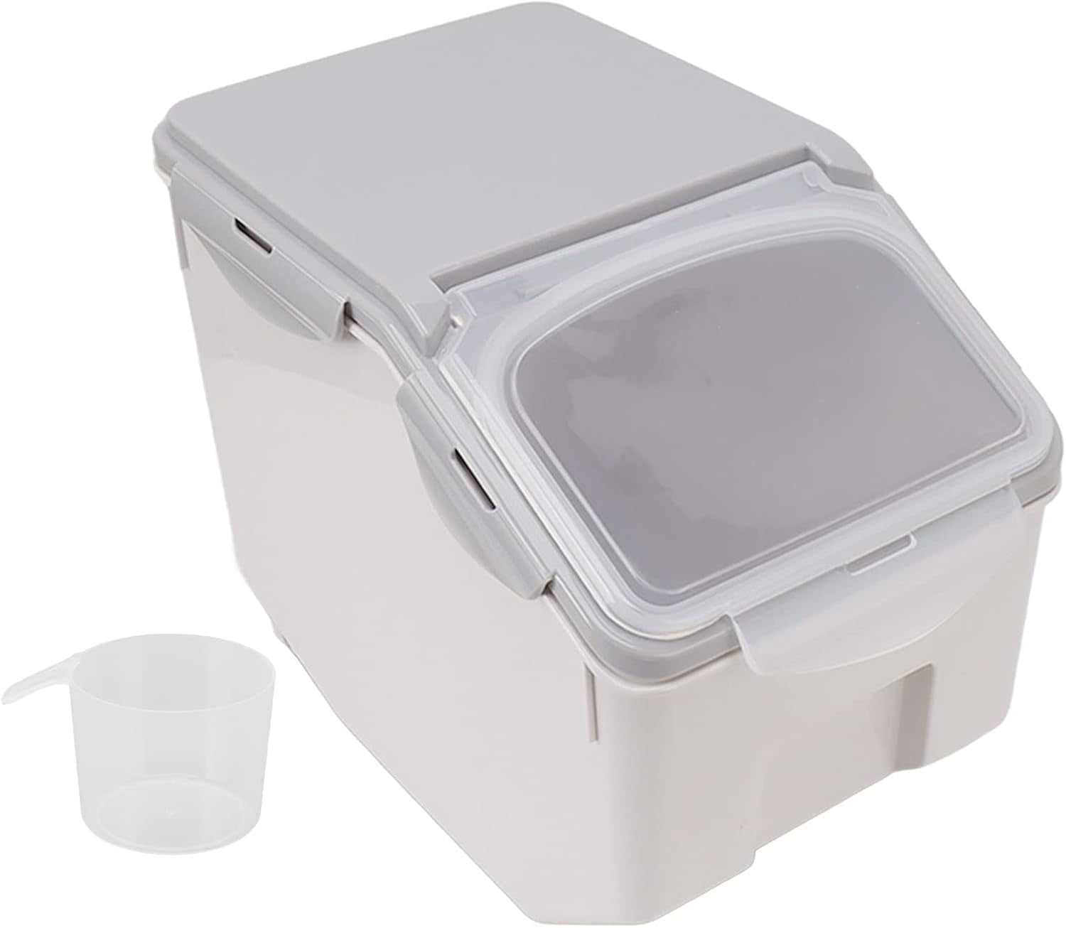 10KG Airtight Rice Storage Container Double Seal Grain Dispenser