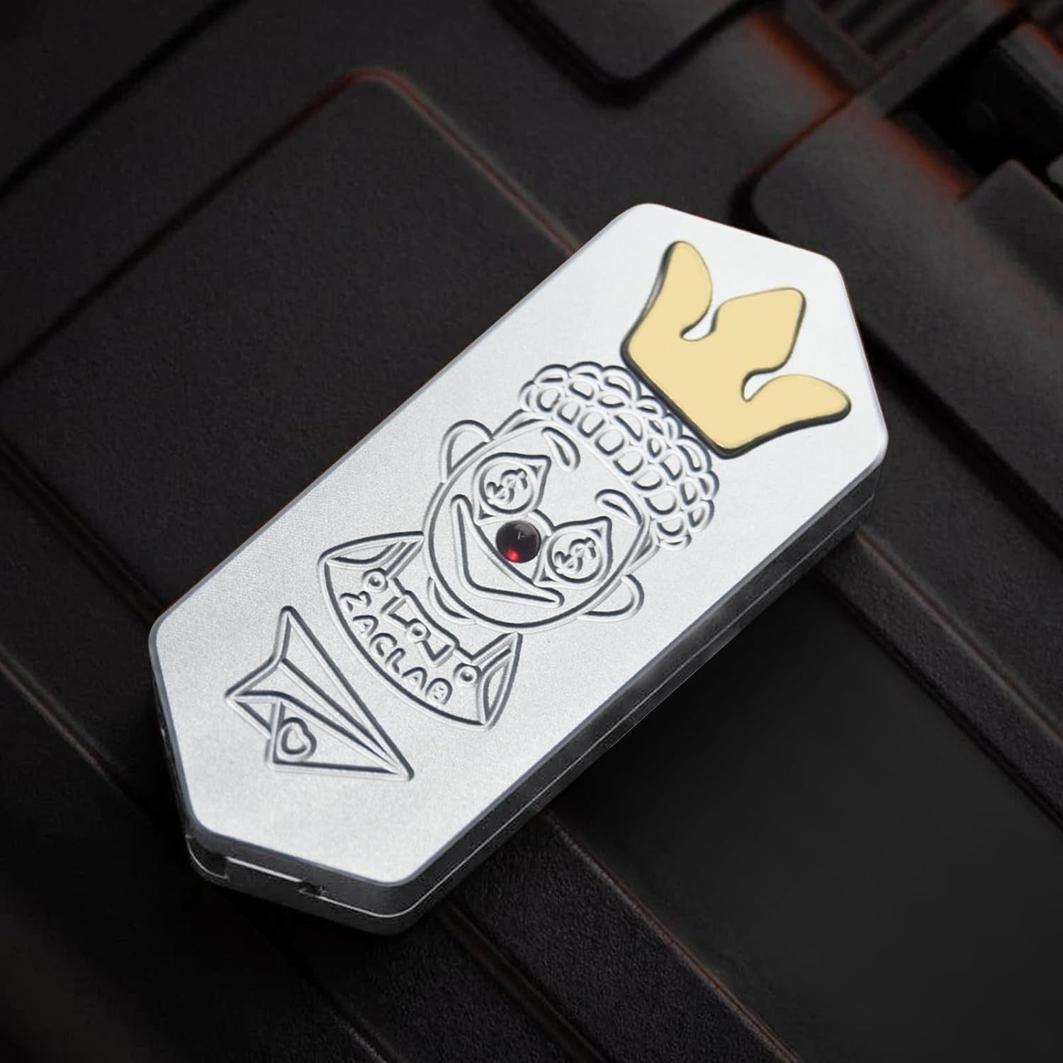 High-Speed Aluminum Fidget Slider Stress Relief EDC Focus Toy w/ Ratchet