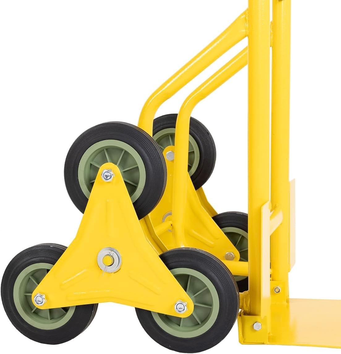 200kg Stair Climbing Hand Truck Tri Wheel Heavy Duty Steel Trolley