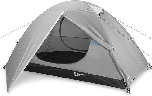 1 Person Ultralight Camping Tent Waterproof 3-4 Season Grey