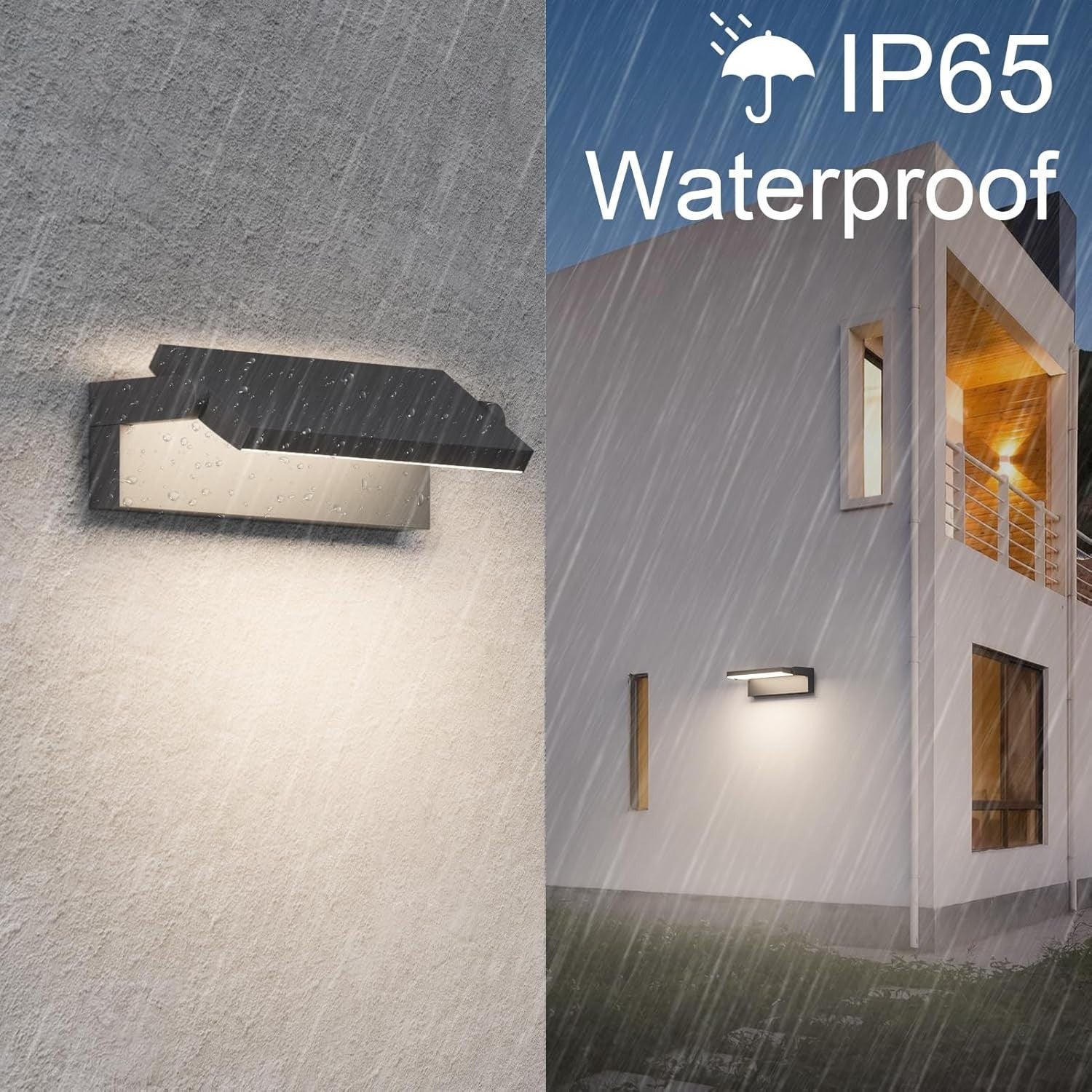 45W LED Outdoor Waterproof Wall Light | Adjustable Modern Anthracite Lamp