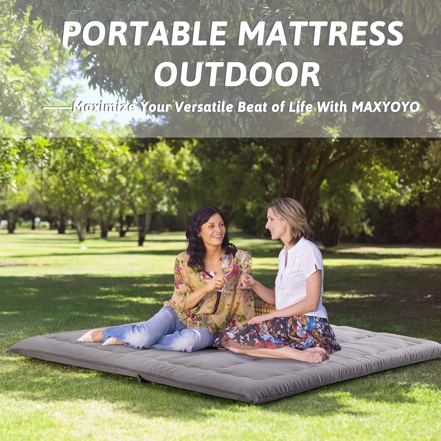 Foldable Floor Futon Mattress Single 10cm Thick Foam Bed Guest Camping