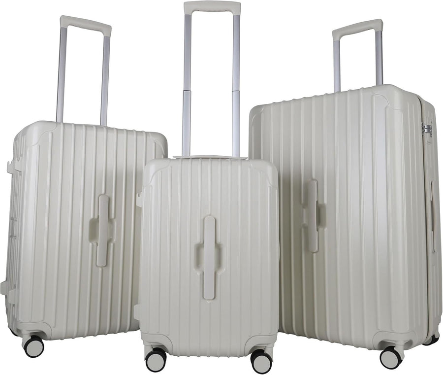 3pc Luggage Set Cabin Medium Large Hard Shell TSA Lock Spinner Suitcases