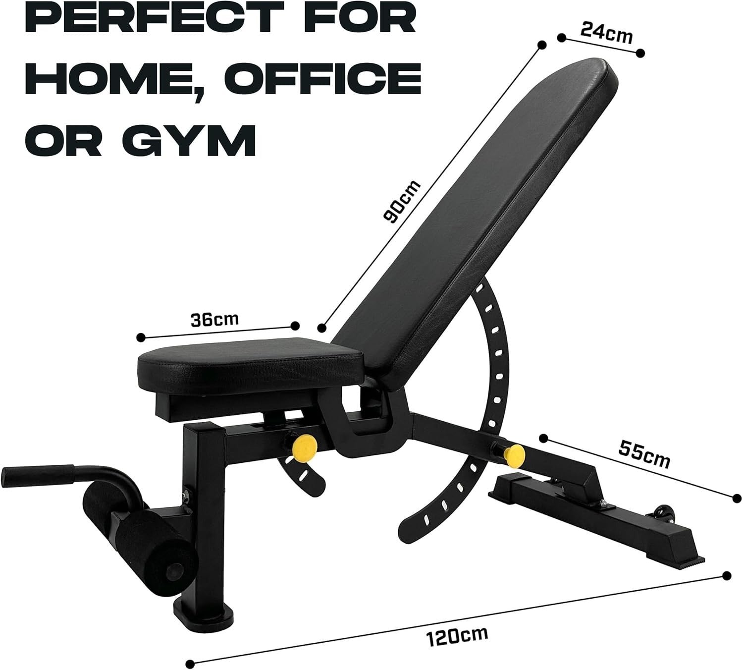 Heavy Duty Adjustable Workout Bench 450kg Multi-Position Home Gym
