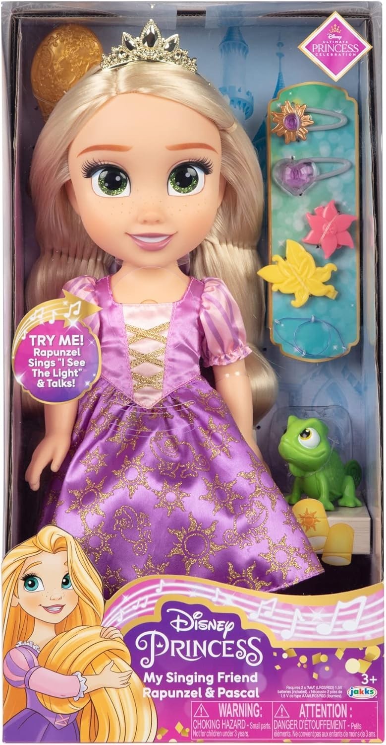 14in Singing Princess Doll Music Phrases Hair Styling Accessories Set