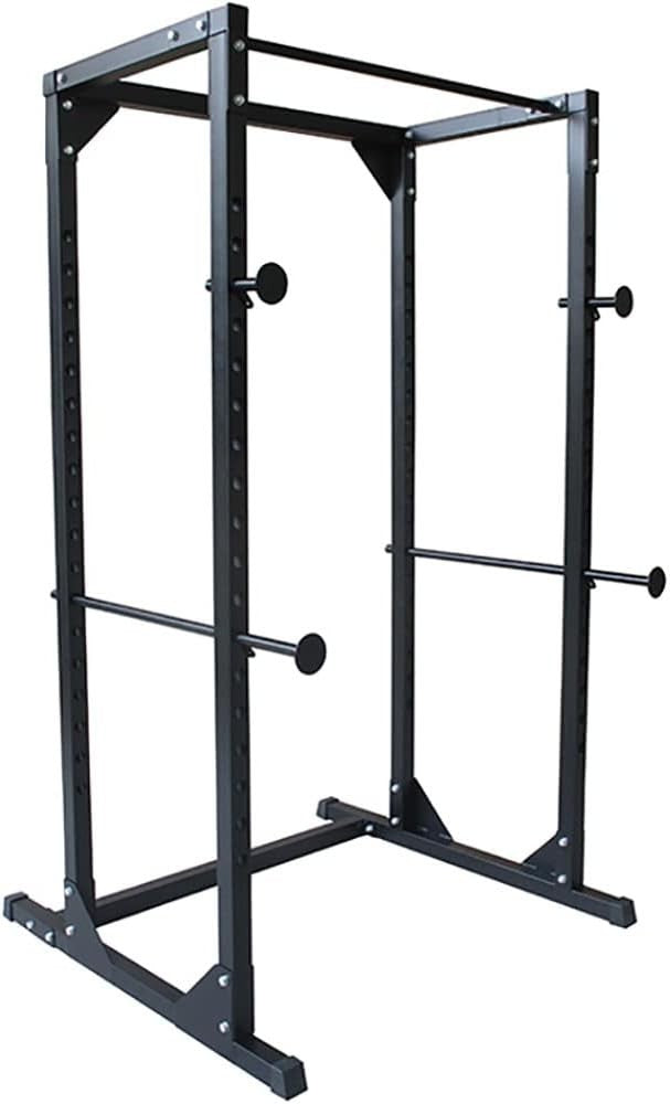 Heavy Duty Adjustable Power Rack Cage 18-Position Pull-Up Bar Home Gym