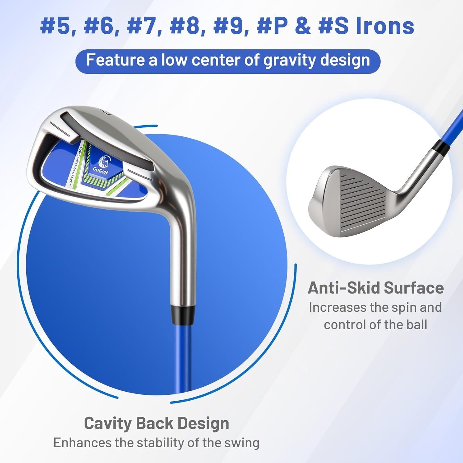 Right Hand Golf Club Package 12pc 460cc Driver Fairway Hybrid Irons Bag