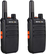 PMR446 Walkie Talkies 2 Pack Rechargeable VOX LED Flashlight Radio