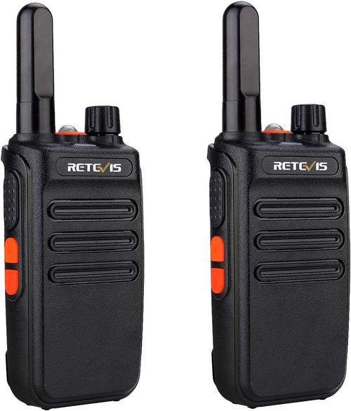 PMR446 Walkie Talkies 2 Pack Rechargeable VOX LED Flashlight Radio