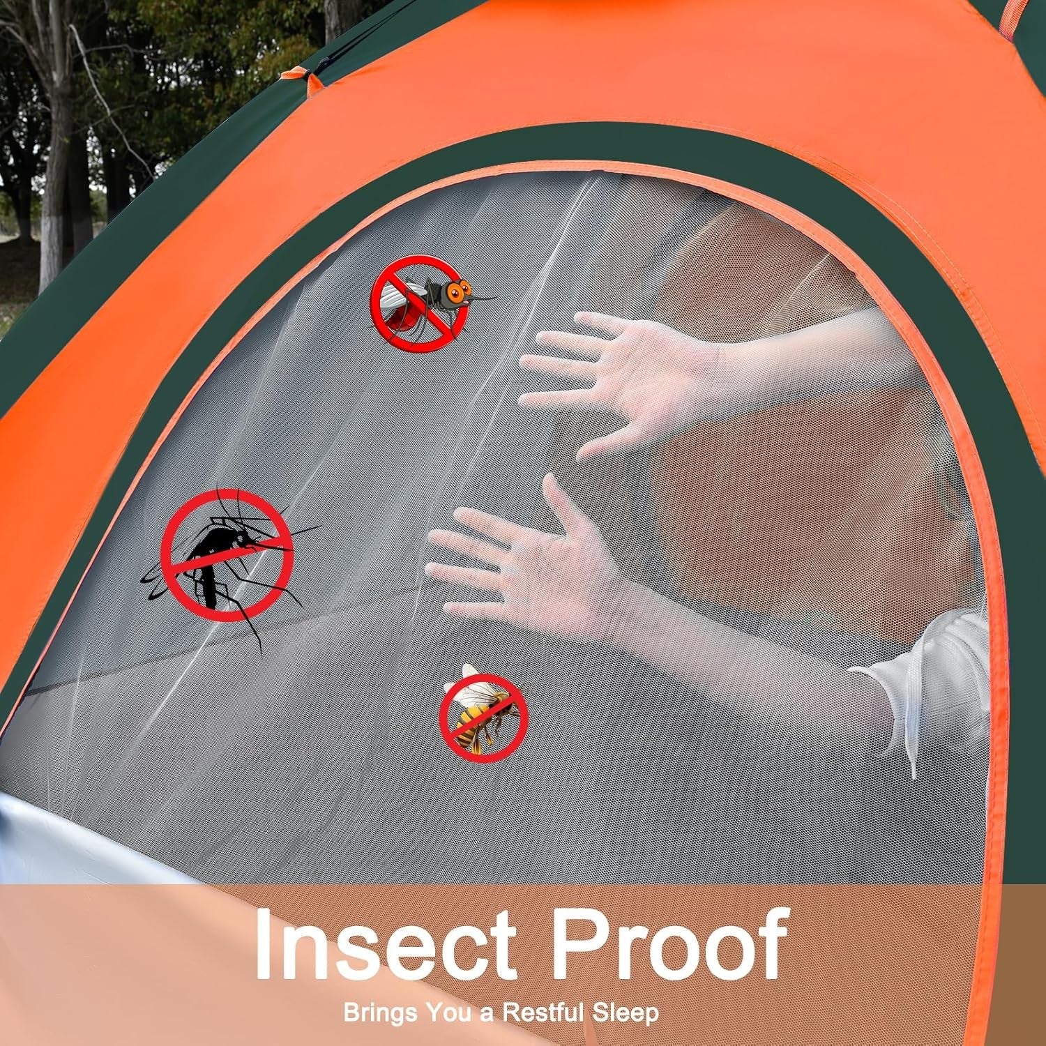 2-3 Man Automatic Pop Up Camping Tent Waterproof