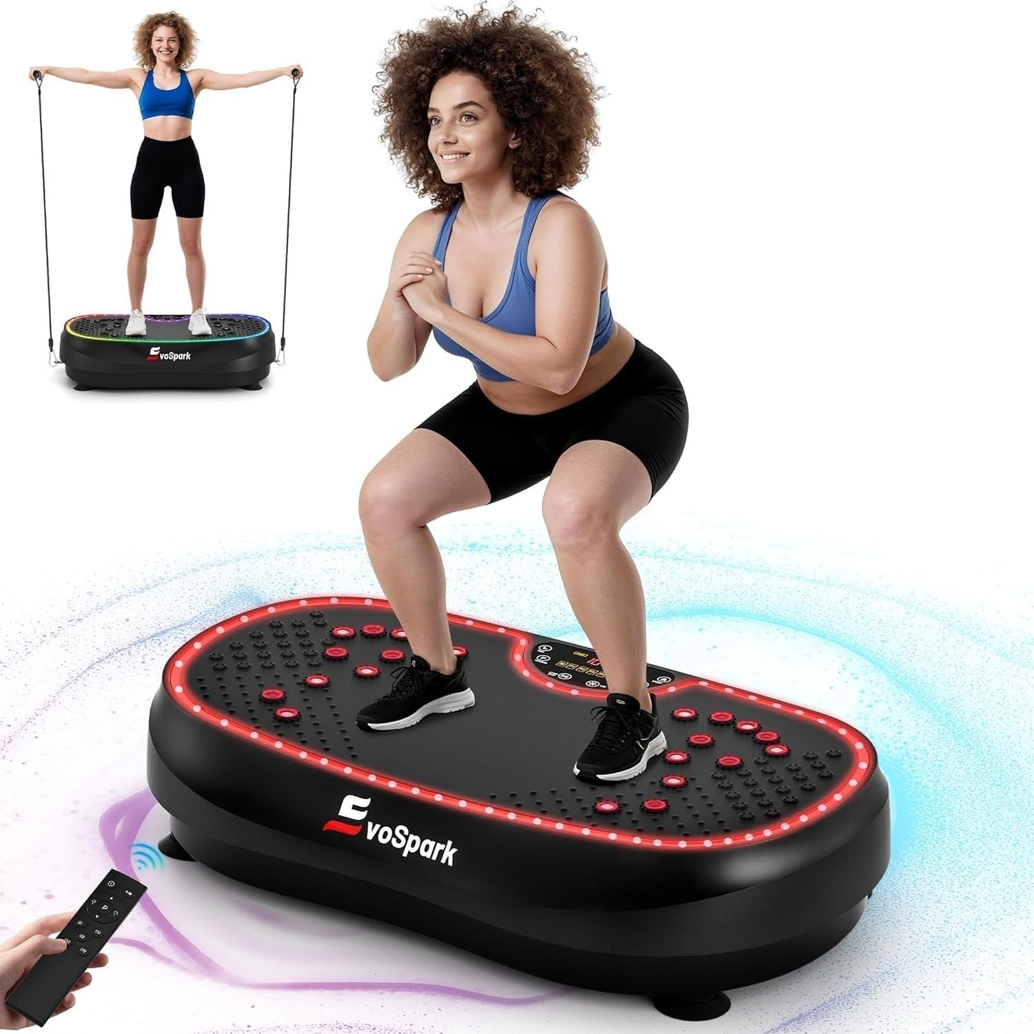 2D 3D Vibration Plate Exercise Machine Dual Motor 199 Speeds 500LB