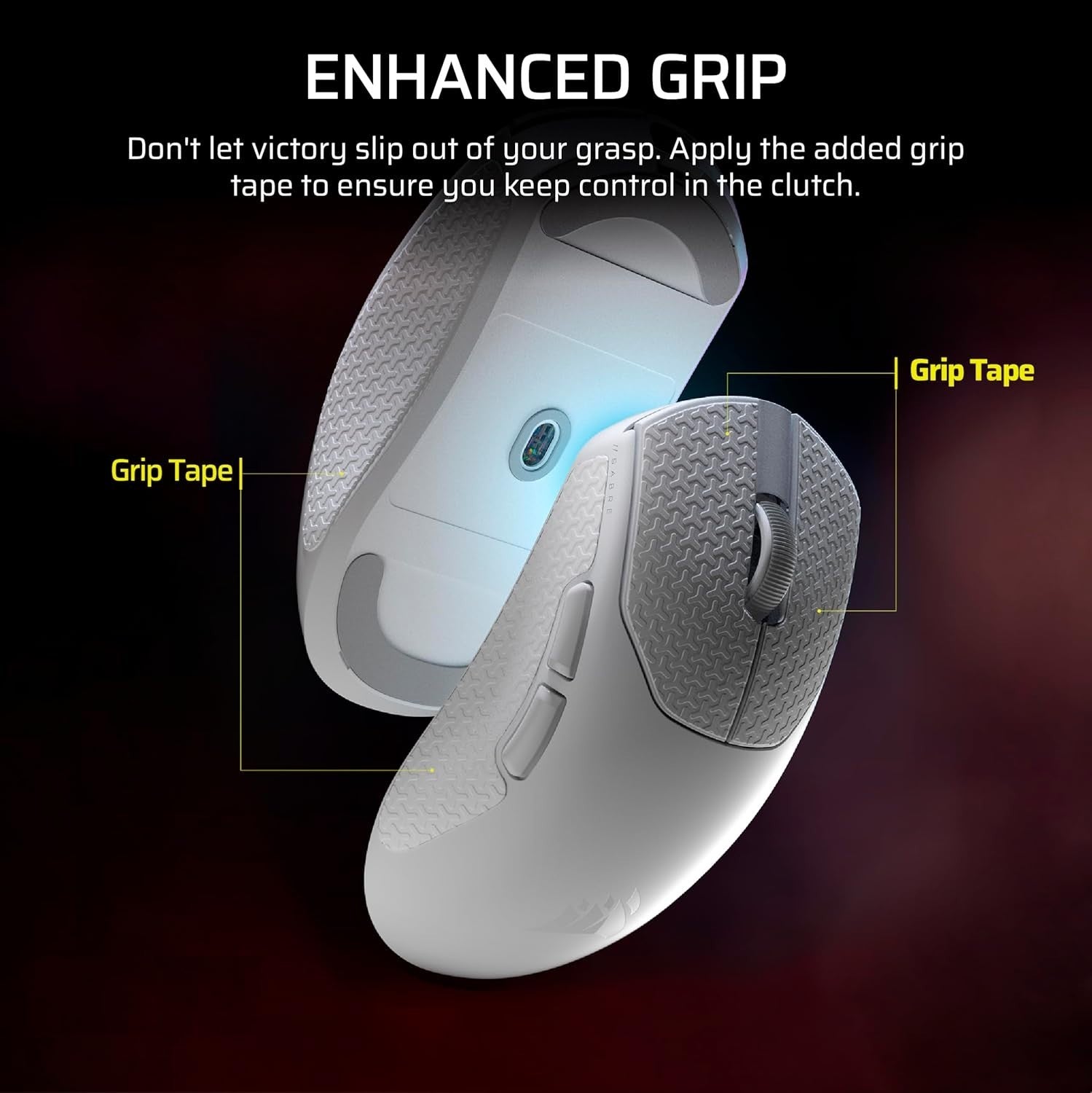 White Ultralight Wireless Gaming Mouse 33K DPI 8000Hz 36g FPS
