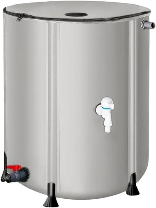 500L Collapsible Garden Water Butt, Portable Rainwater Barrel  Green