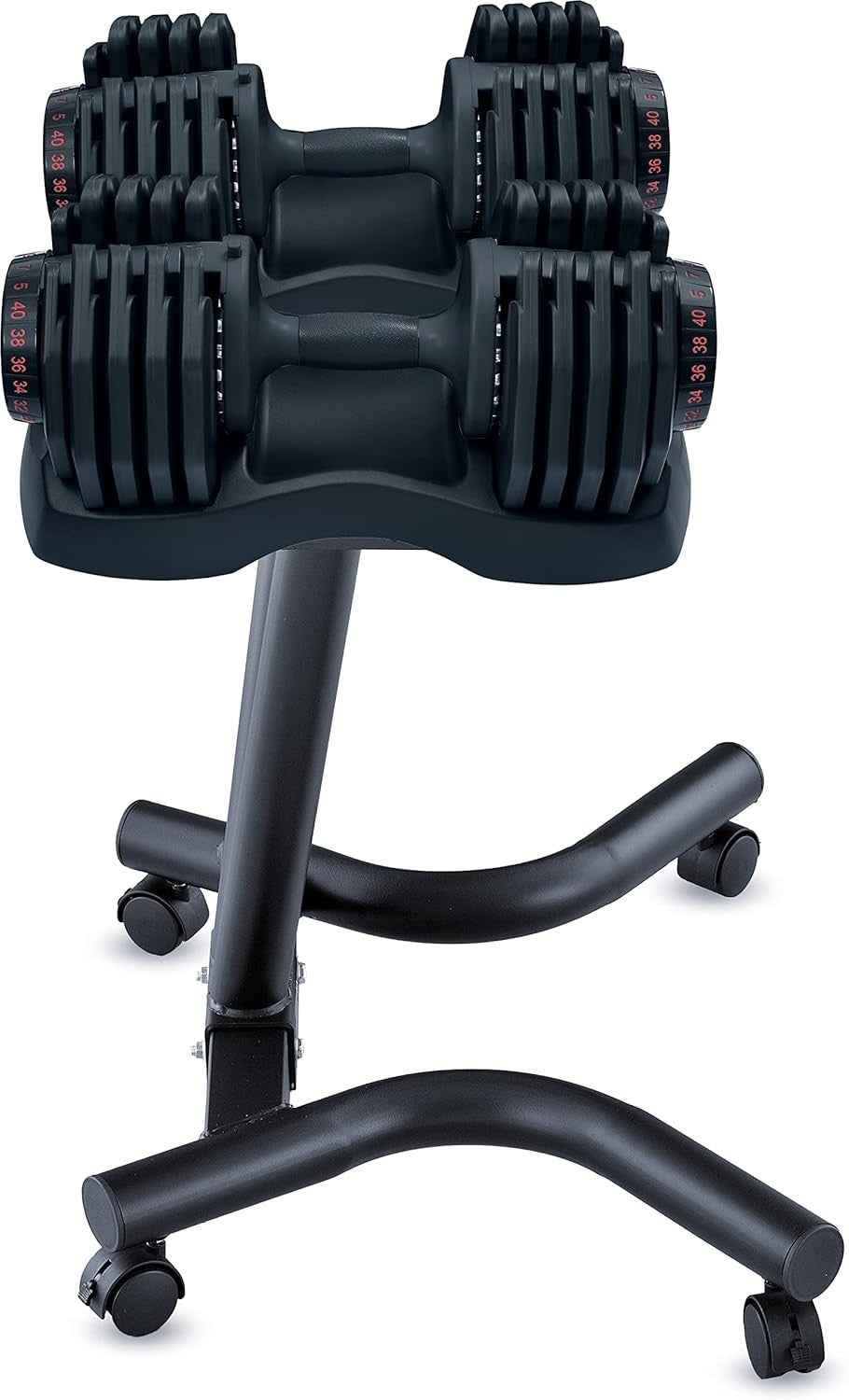 Smart Adjustable Dumbbell 5kg–40kg Dial Select Space Saving Home Gym
