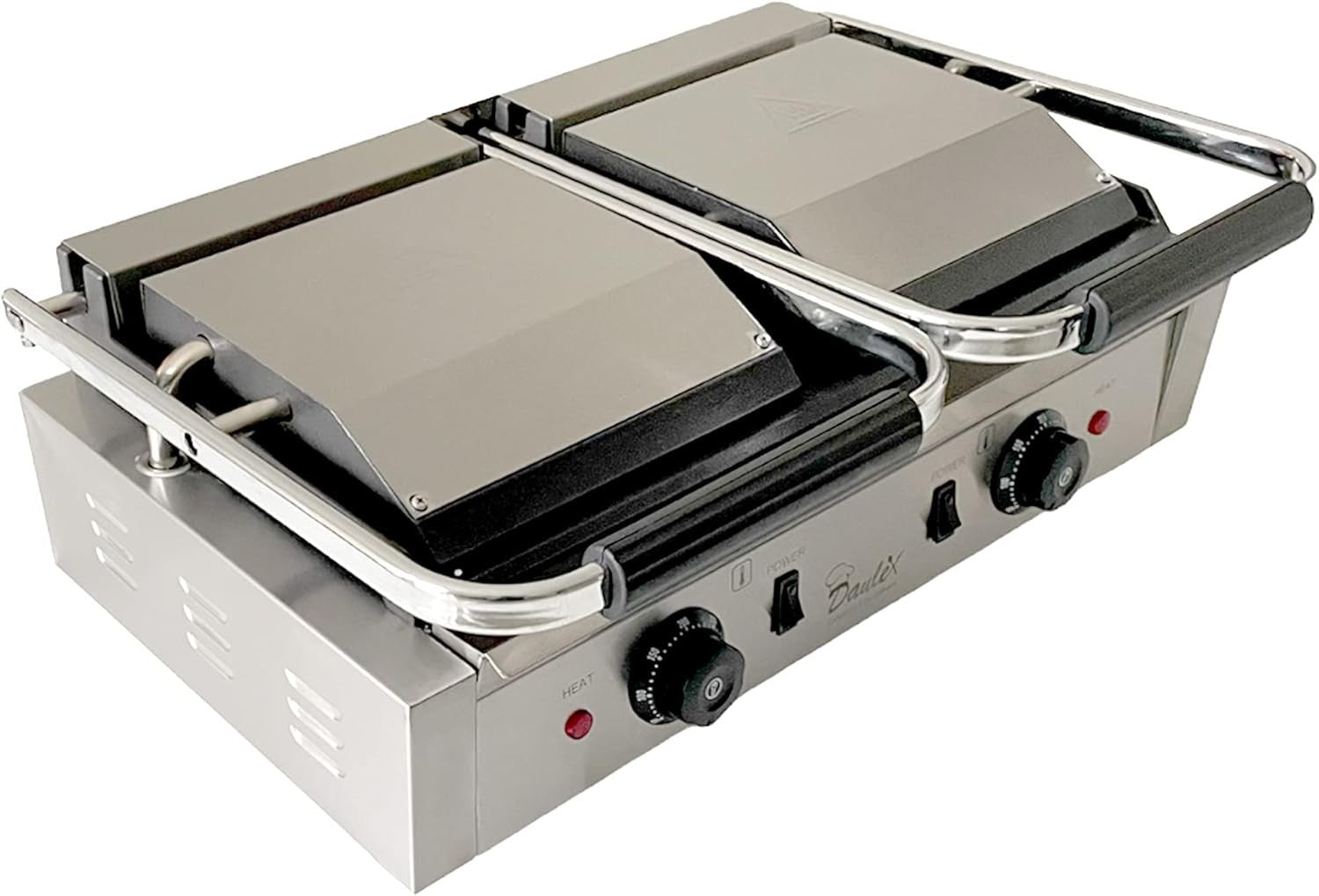 Double-Sided Panini Press 35x57x21cm Commercial Twin Contact Grill 3.6KW