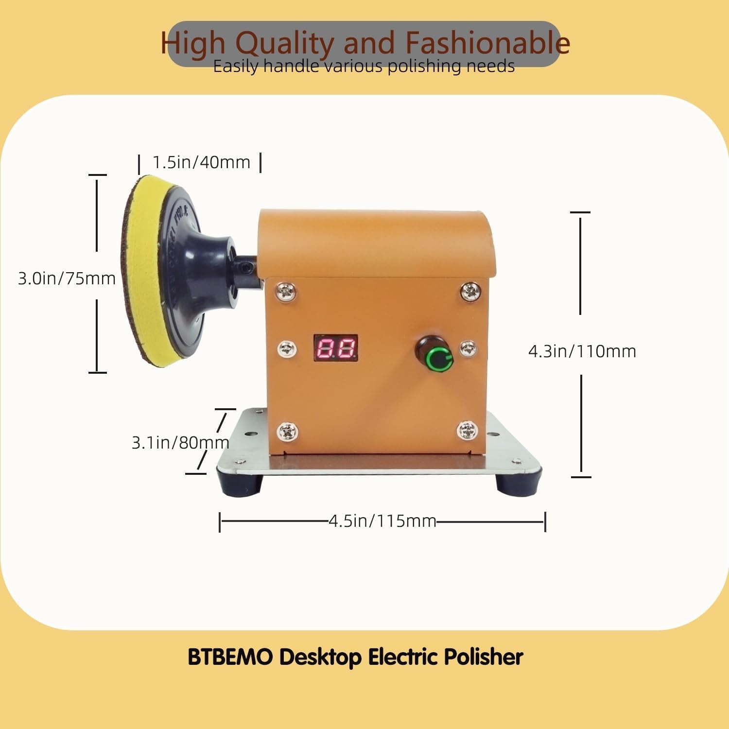 Electric Resin Polishing Machine Variable Speed Low Noise Sander Kit