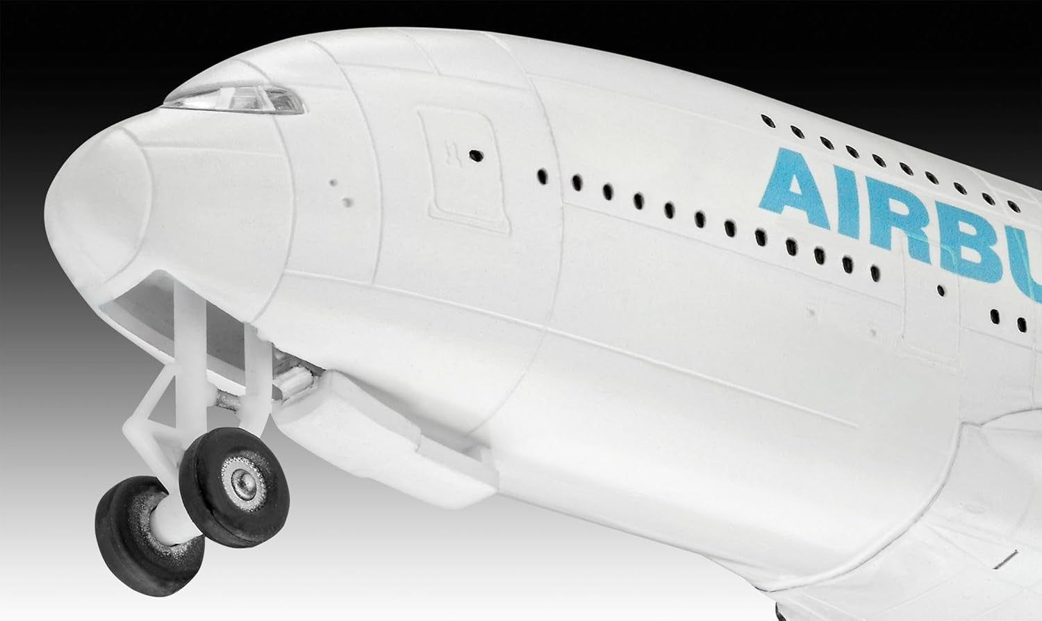 1:288 Scale Airbus A380 Model Kit Unpainted Plastic Aircraft Build Set
