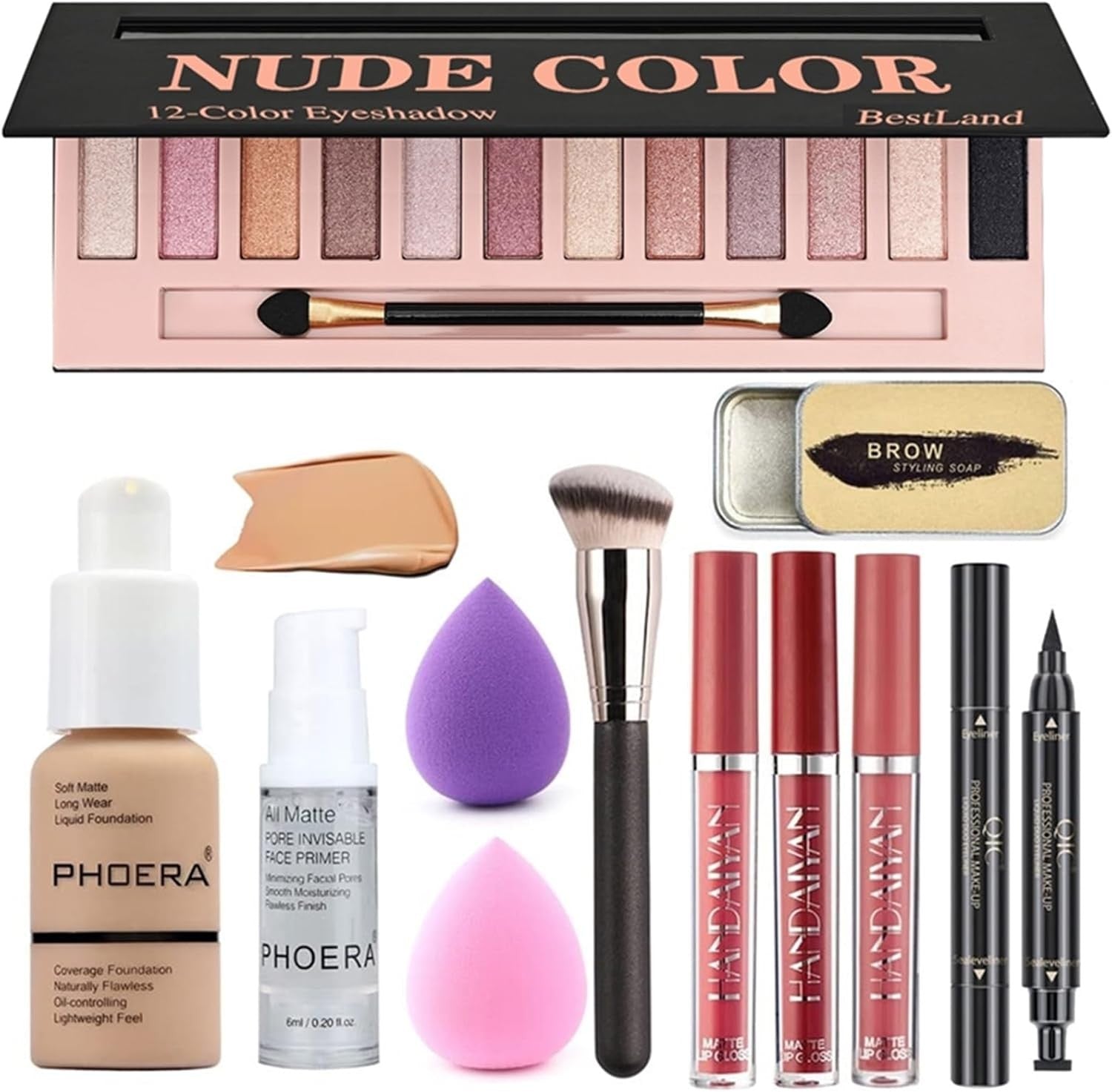 All In One Makeup Set 12 Colour Palette Foundation