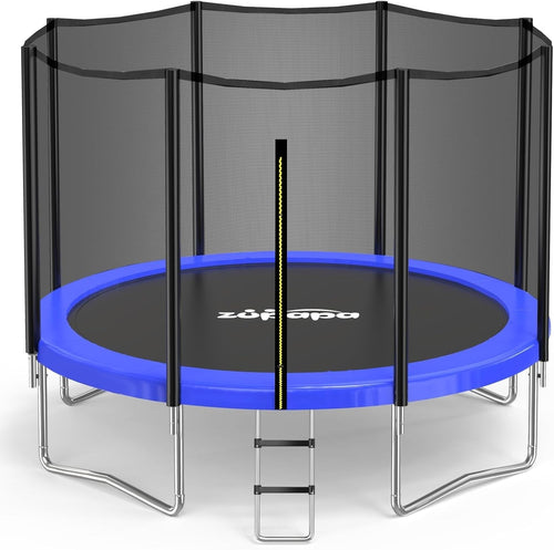 12ft Outdoor Garden Trampoline Safety Enclosure Ladder Family