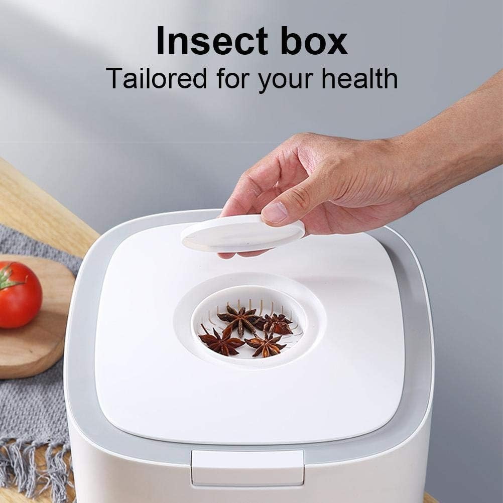 10KG Nordic Style Rice Storage Box Airtight Sealed Dispenser Window