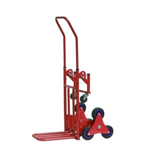 2-in-1 Stair Climber Sack Truck 150kg Tri-Wheel Hand Truck & Flatbed Trolley