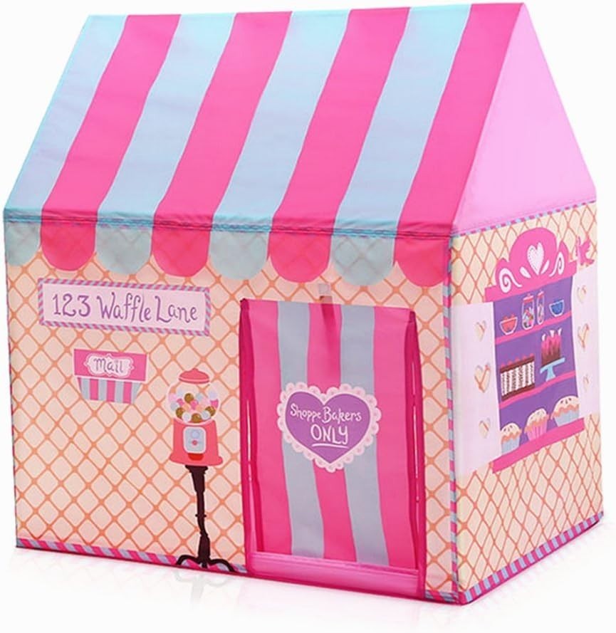 Kids Ice Cream Shop Play Tent Indoor Outdoor Bakery Playhouse Pink