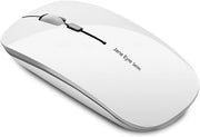 Wireless Mouse Rechargeable Silent 2.4G Slim 1600 DPI Laptop PC
