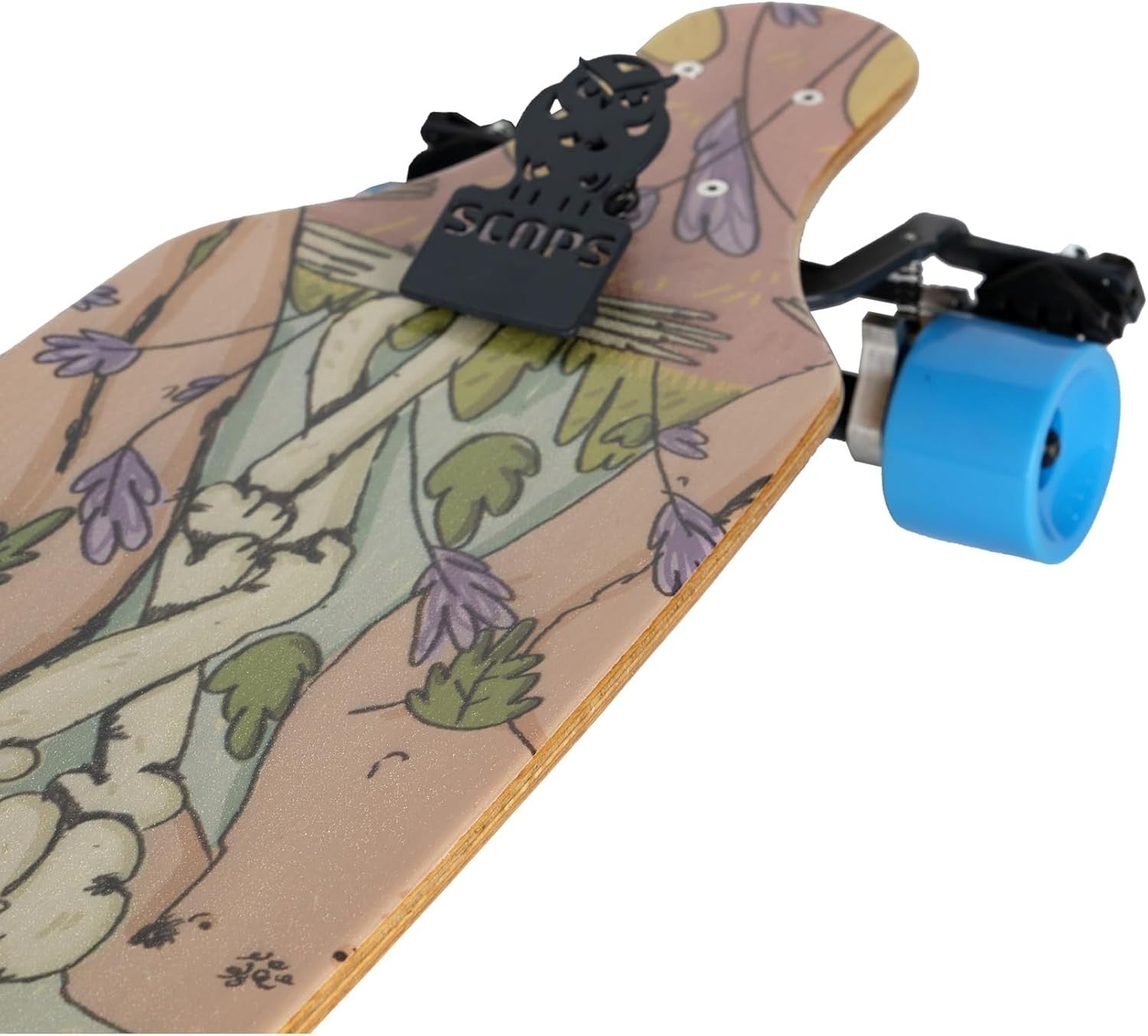 37" Urban Longboard Skateboard ABEC-9 Bearings Full-Deck Print Trendy Cruiser