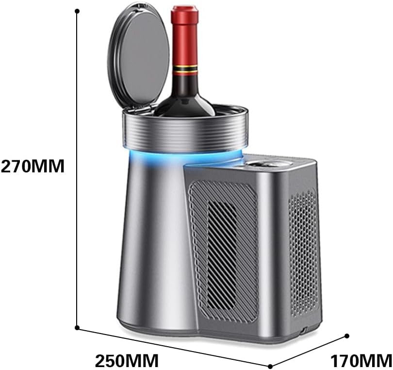 Tabletop Wine Cooler Intelligent Chiller 750ml Bottle 2–20°C Portable